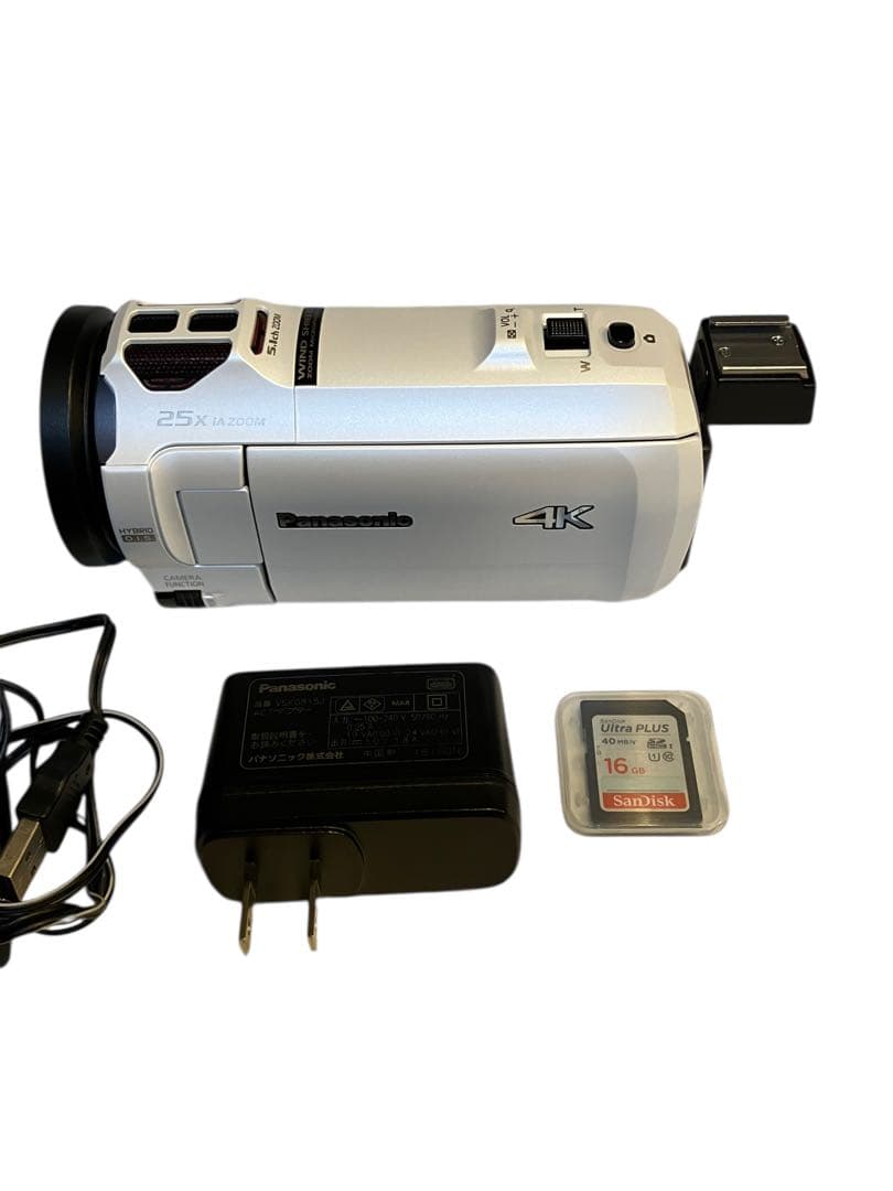 Panasonic HC-VX990M-W 4K ビデオカメラ 25倍ズーム