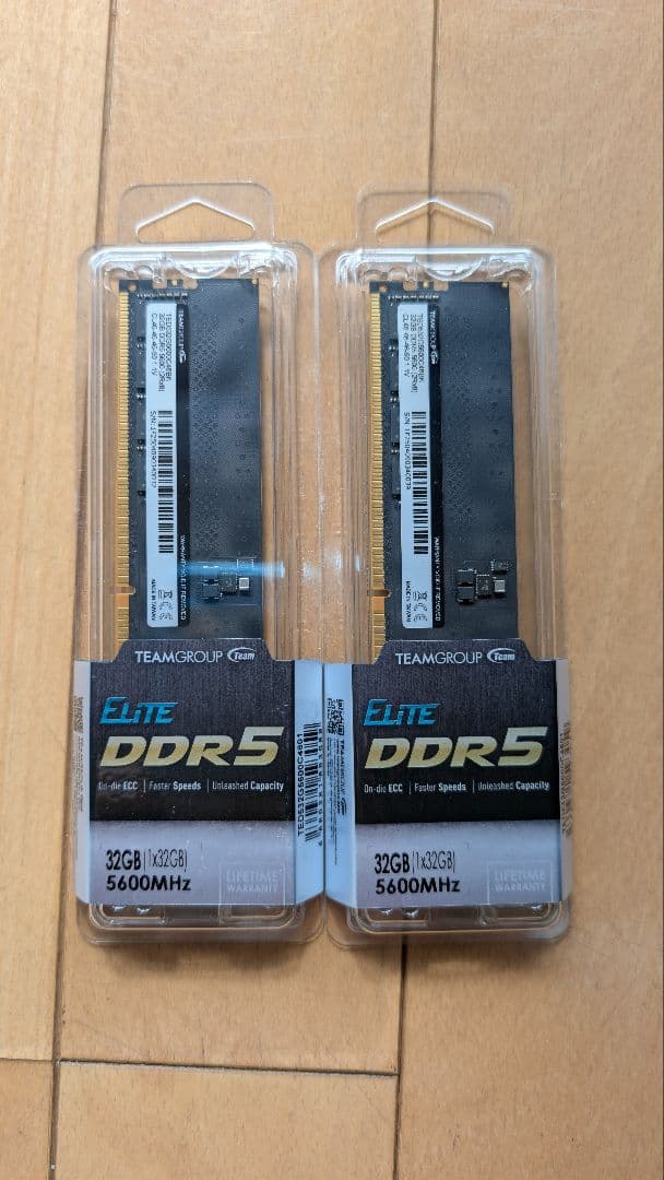 メモリー TEAMGROUP Elite DDR5 32GB x2 ( 64GB )