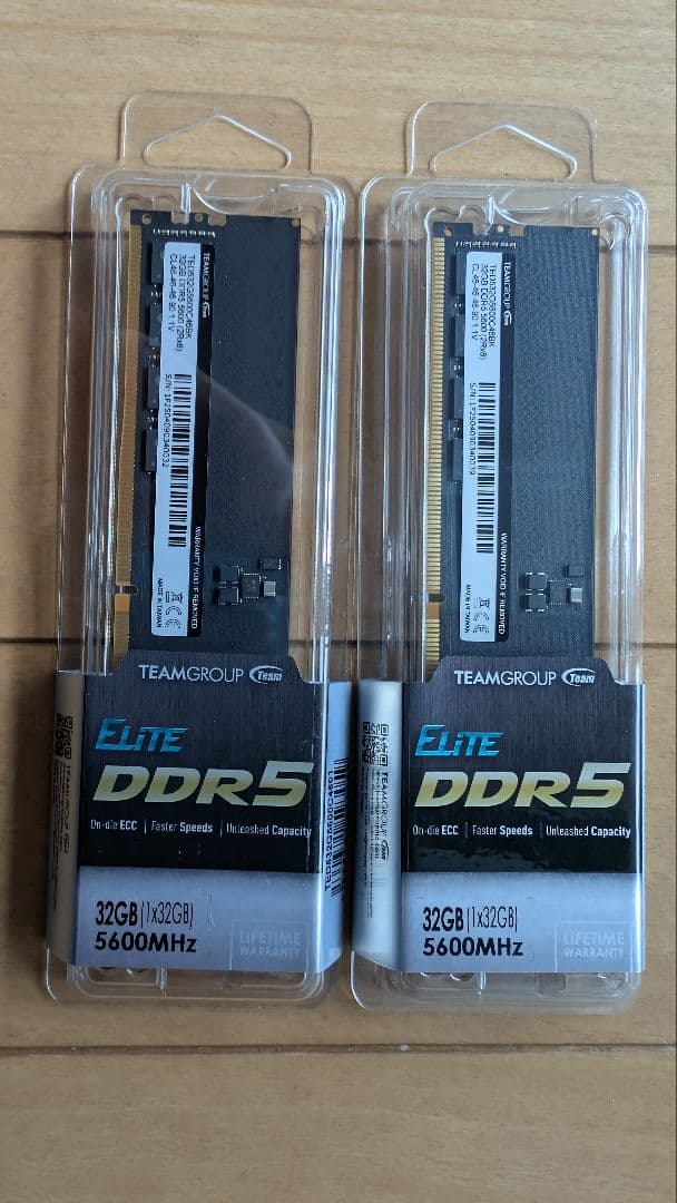 メモリー TEAMGROUP Elite DDR5 32GB x2 ( 64GB )