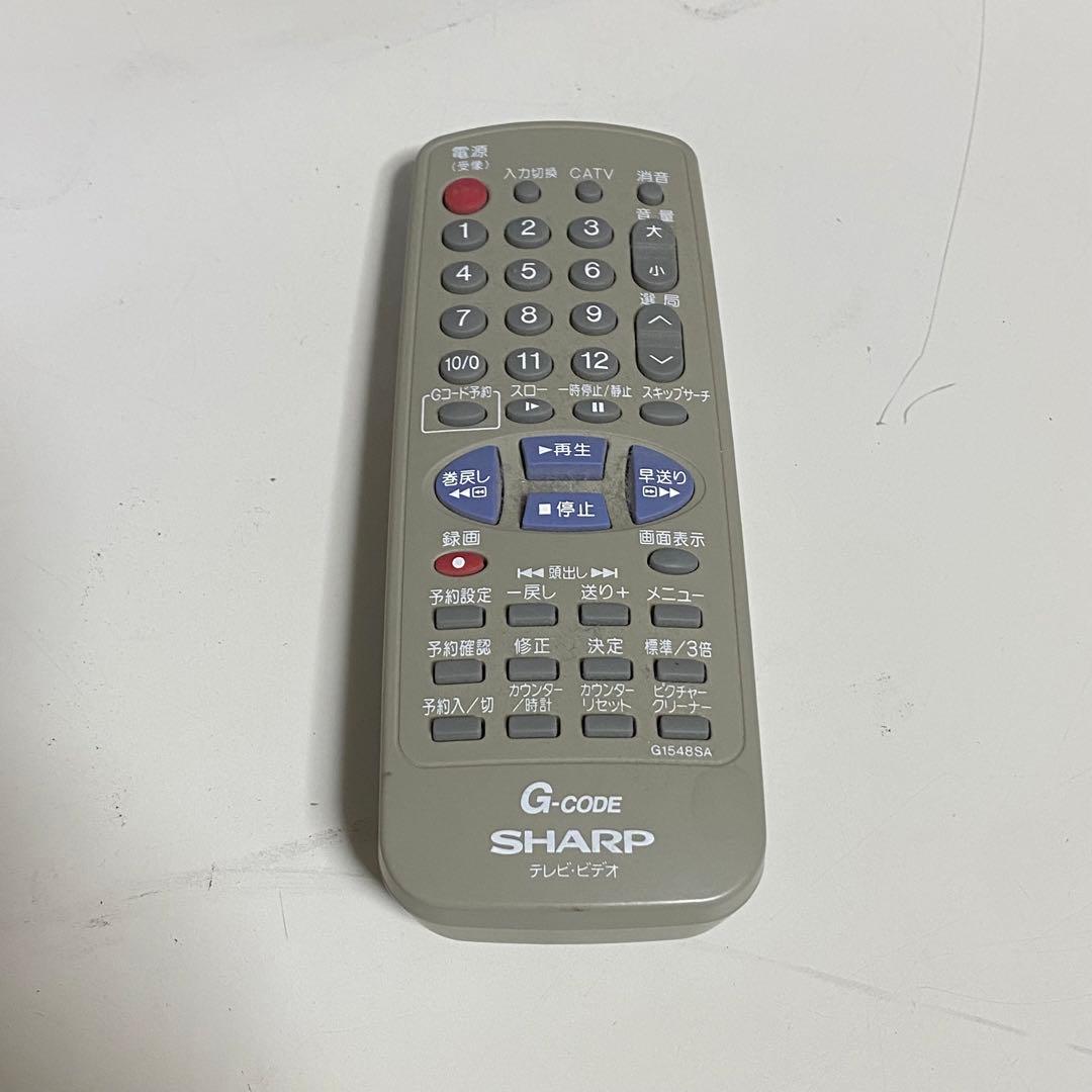 動作確認済み SHARP ビデオ付カラーテレビ VT-14GH5 テレビデオ