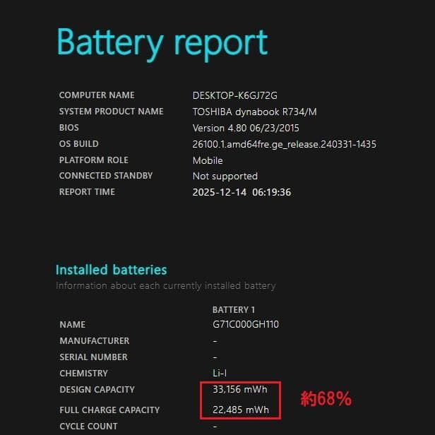 Dynabook R734/M第4世代Core i3 [418]