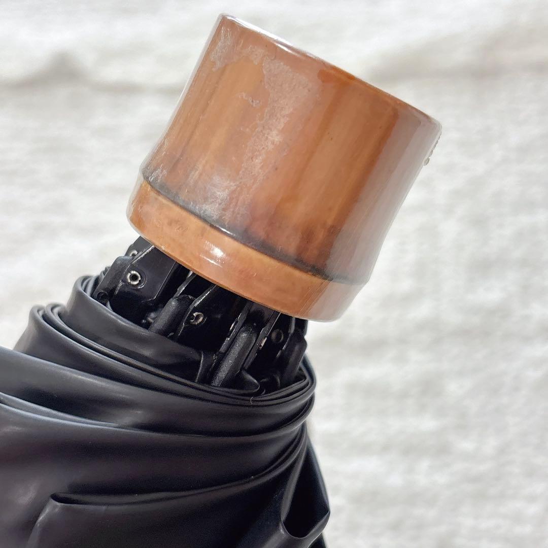 ロサブラン 日傘 3段折 黒 ピンク 完全遮光 折りたたみ 傘袋付き 晴雨兼用