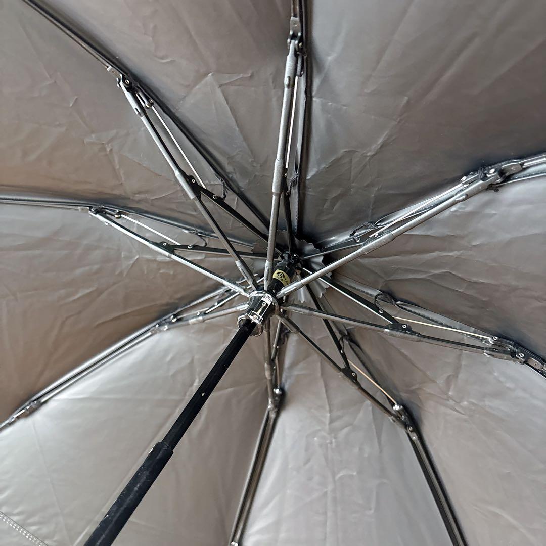 ロサブラン 日傘 3段折 黒 ピンク 完全遮光 折りたたみ 傘袋付き 晴雨兼用