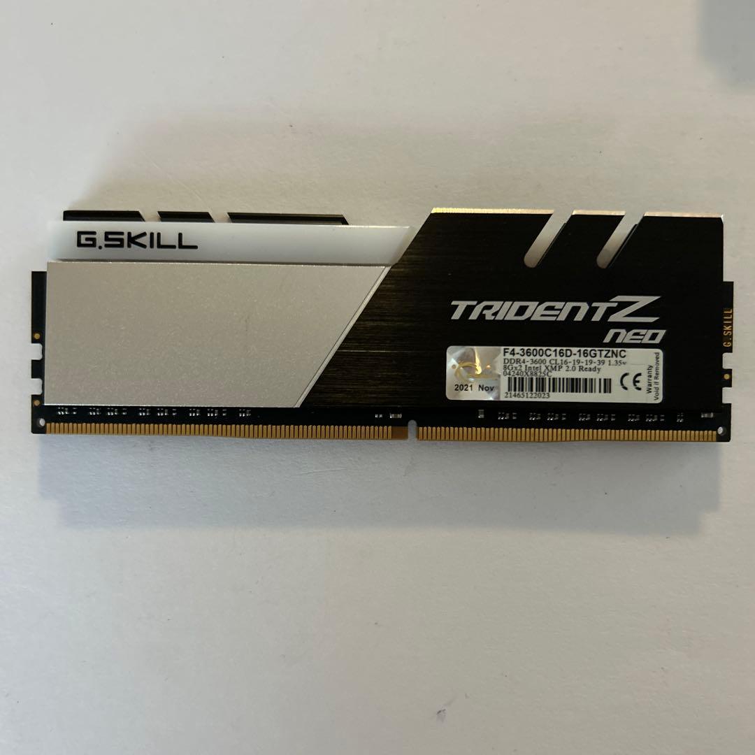 G.SKILL TRIDENT Z NEO DDR4-3600 8GB 4枚