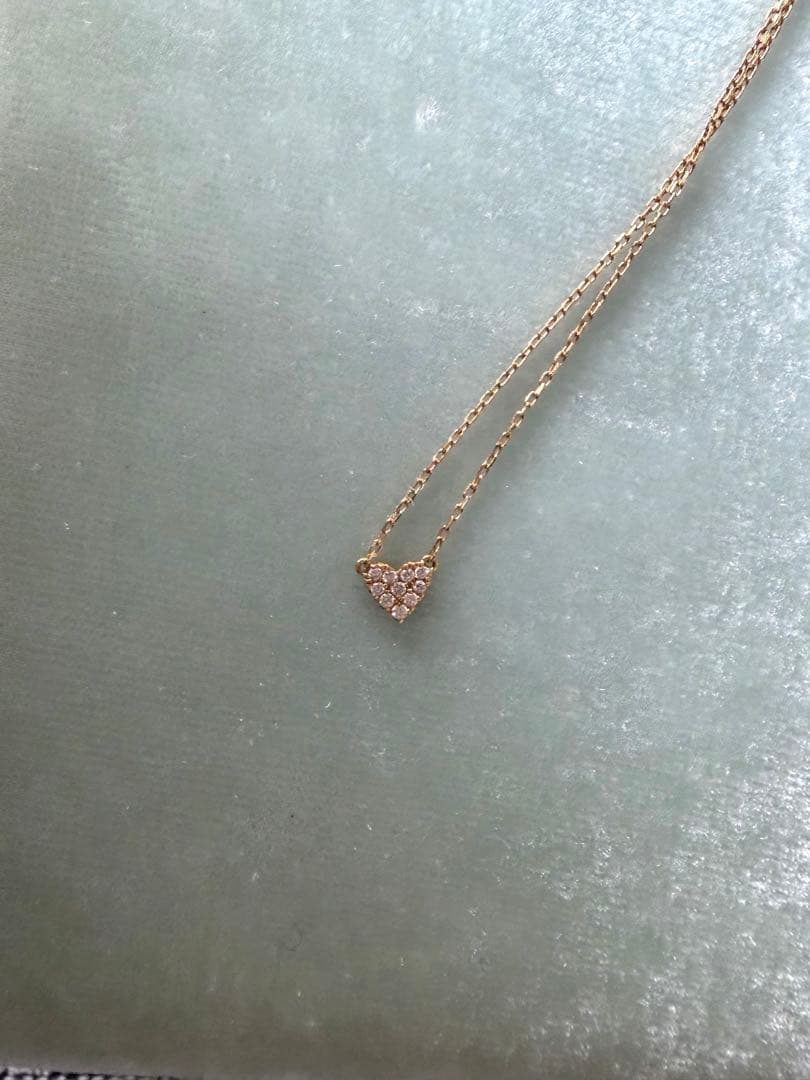 【本日までです。限定値下げ定番】アーカー　ハートダイヤネクレス　18KG