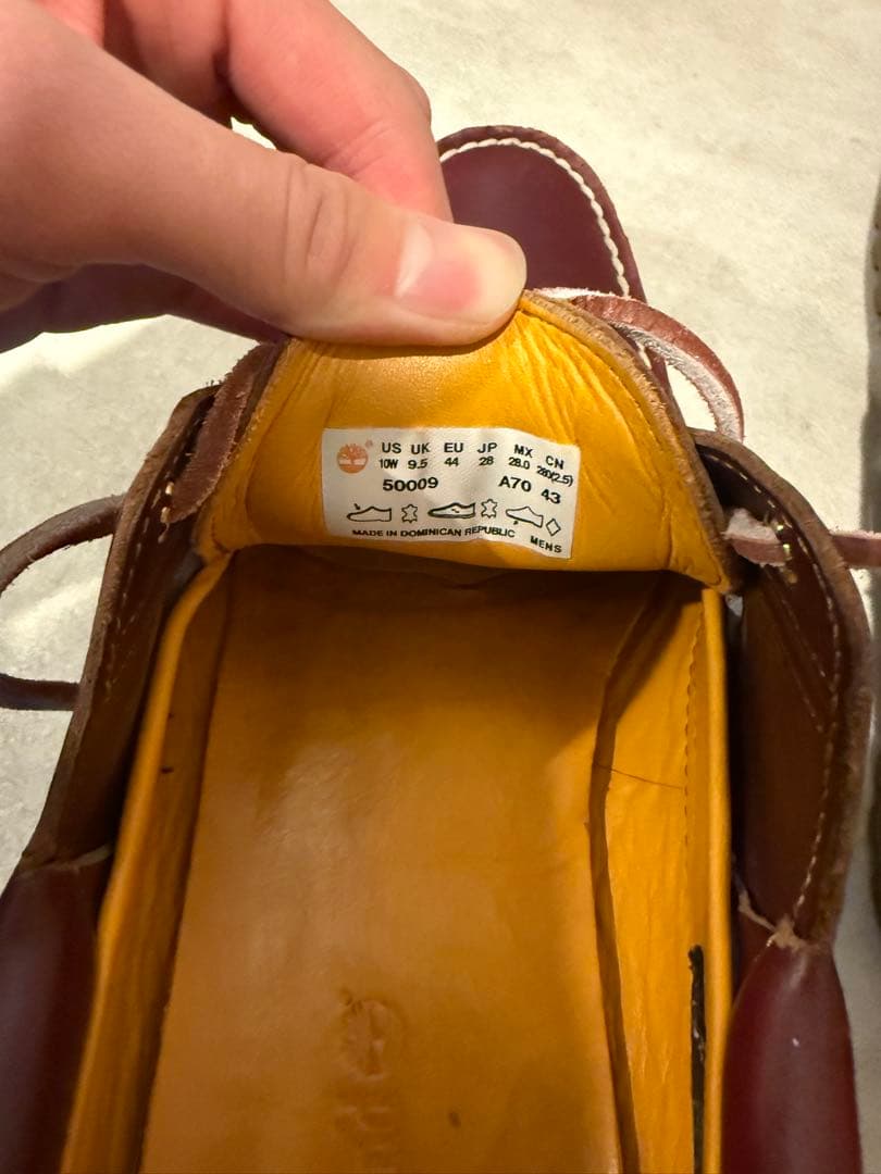 ティンバーランド スリーアイ バーガンディ