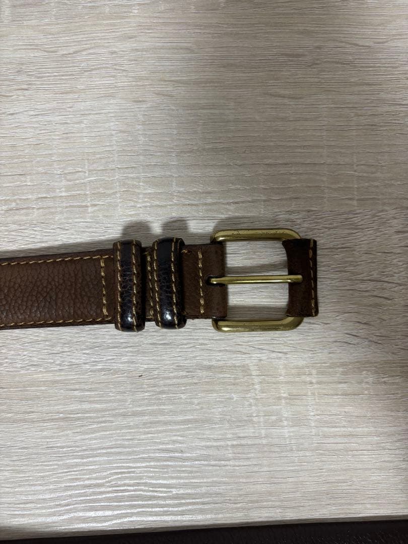 【値下げ可】超美品　LOEWE ブラウン レザーベルト archive