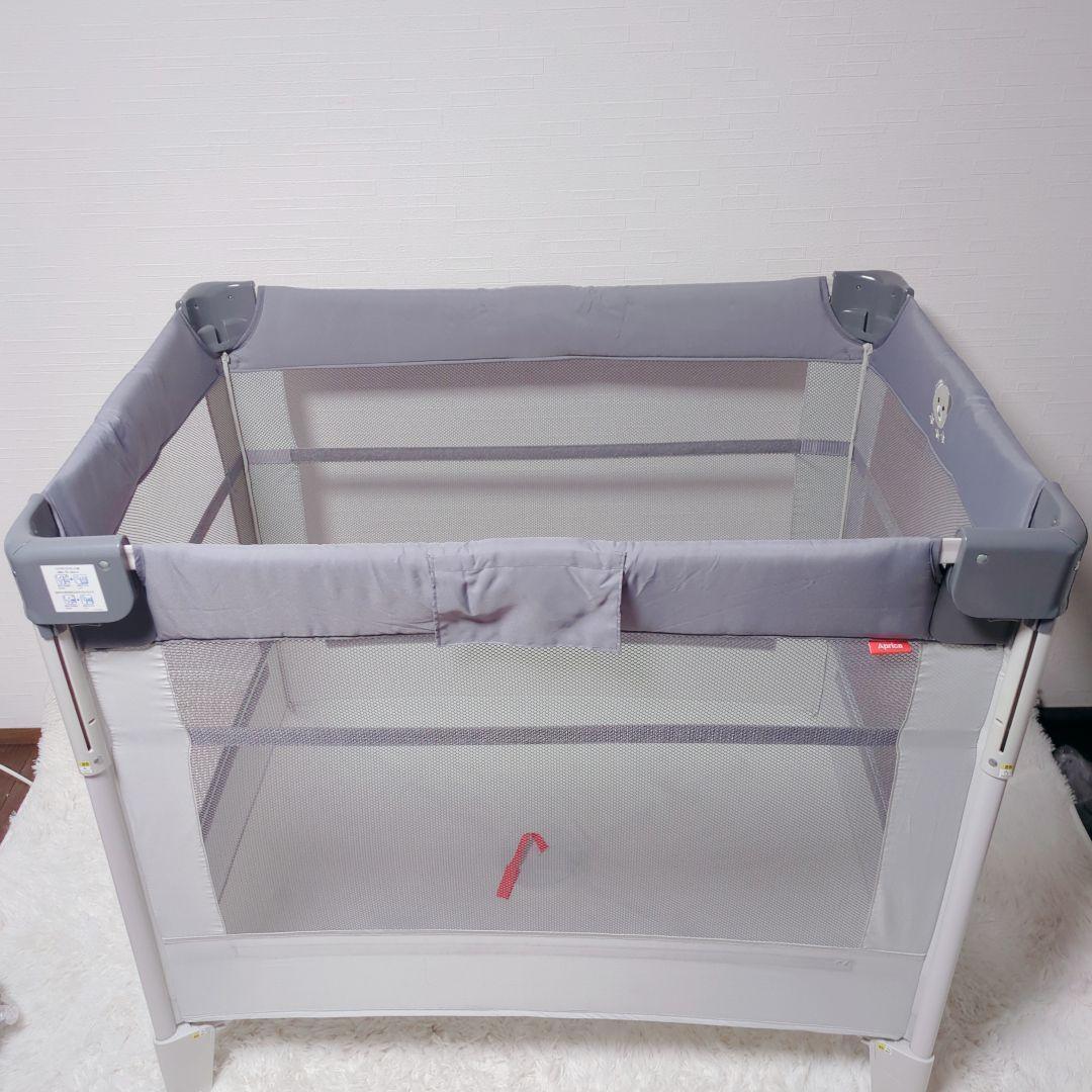 アップリカ ココネルエアーAB ベビーベッド グレーベアー