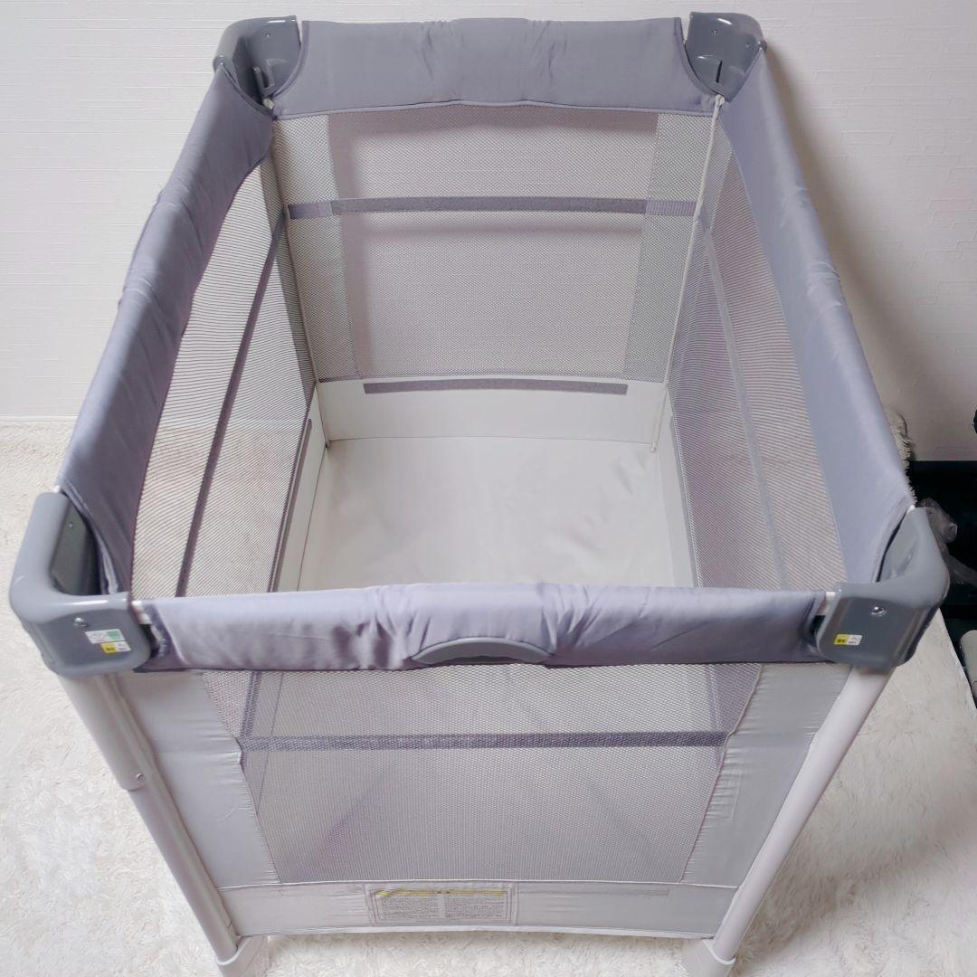 アップリカ ココネルエアーAB ベビーベッド グレーベアー