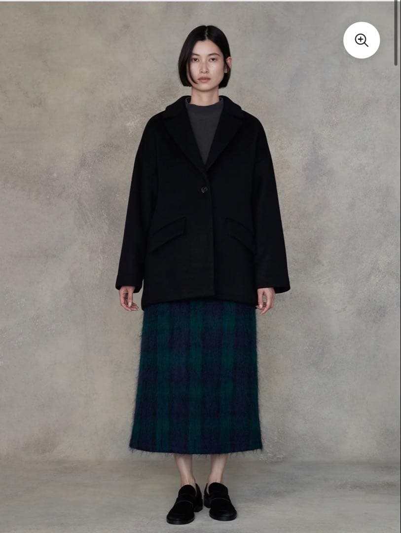 美品TICCAのジャケットコート/ネイビー完売製品ティッカ