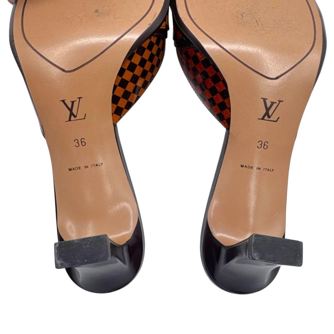LOUIS VUITTON ルイヴィトン ダミエ ミュール 36 ヒール