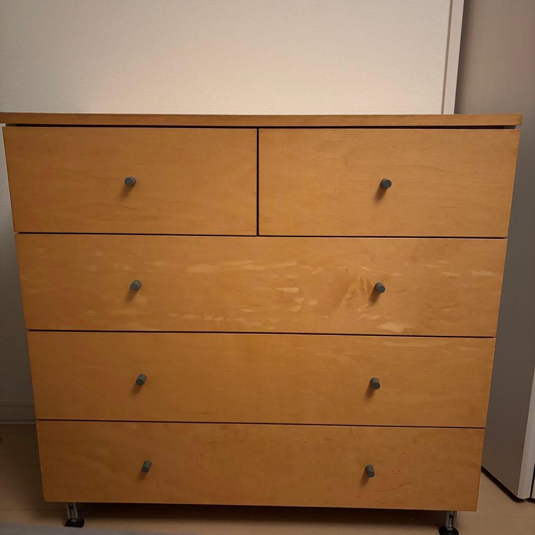 everyday is catday廃盤品　無印良品　4段チェスト