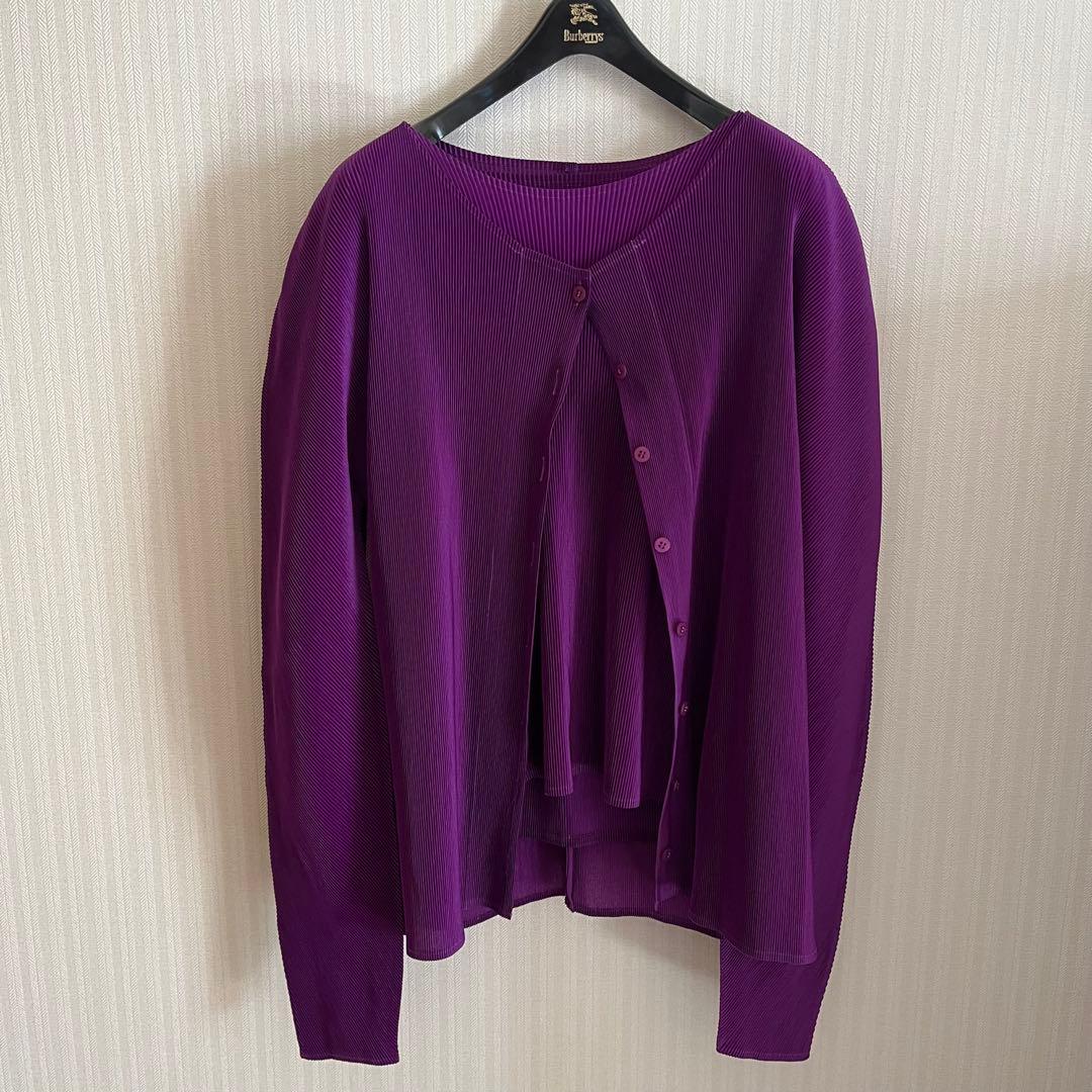 PLEATSPLEASE イッセイミヤケ ミストアンサンブル　パープル