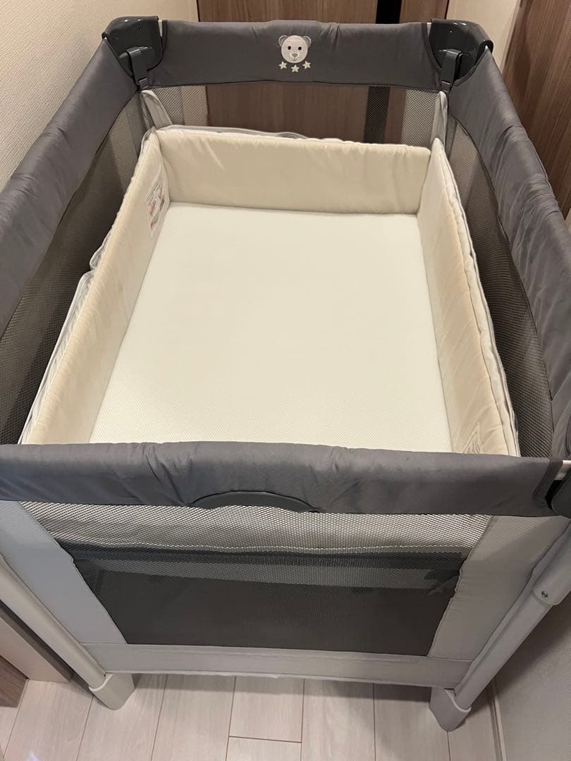 【kono様】ココネルエアーAB グレーベアー／ベビーミニ布団セット