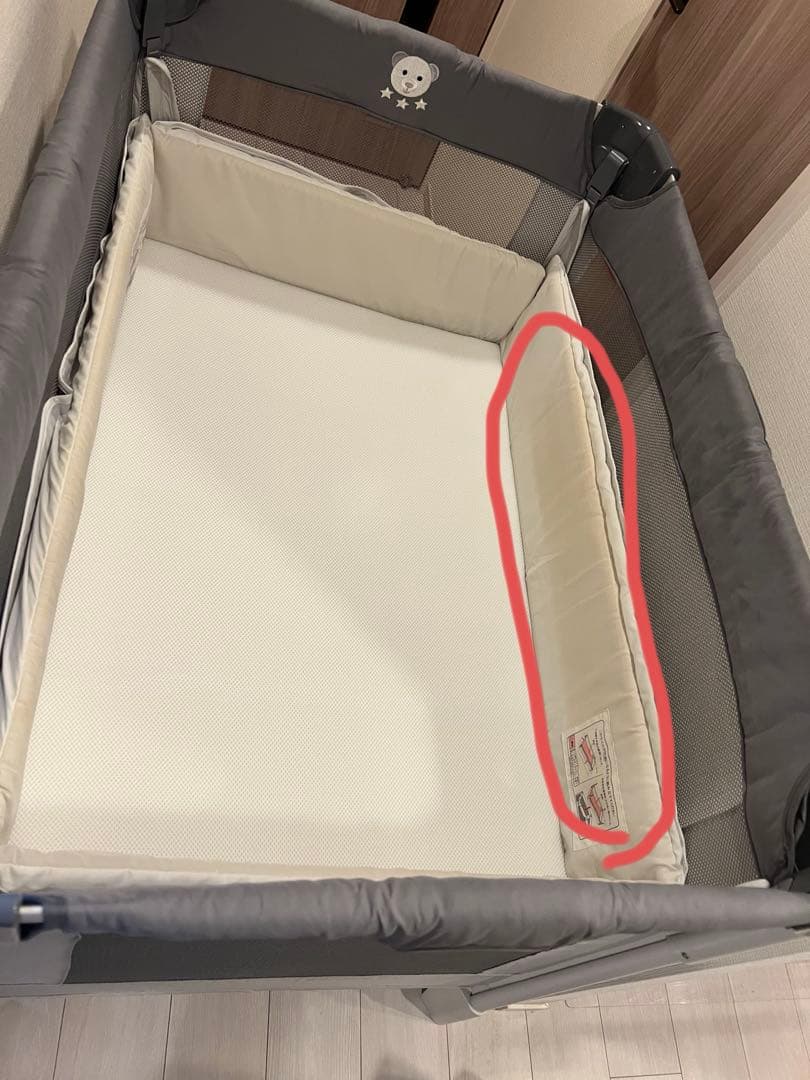 【kono様】ココネルエアーAB グレーベアー／ベビーミニ布団セット