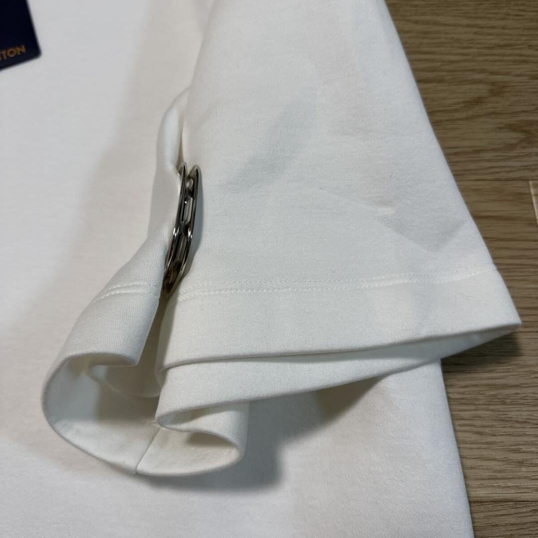 ルイヴィトン LVチェーン スナップスリーブクロップトップ Tシャツ S