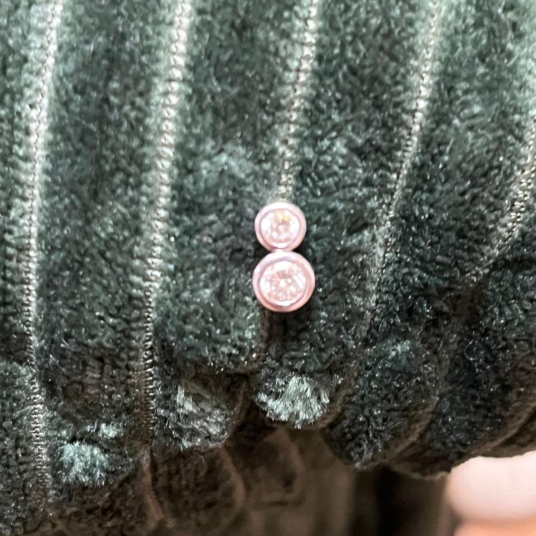 pt900ダイヤモンド片耳ピアス