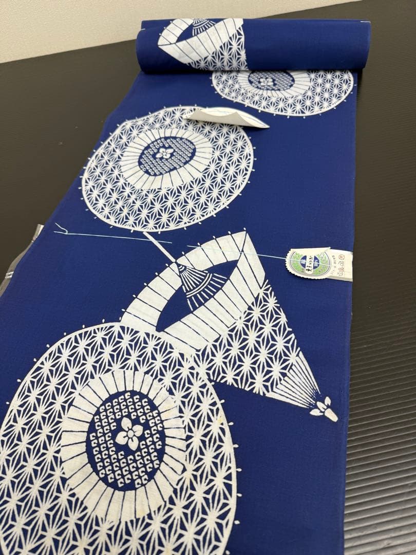 239)浴衣　反物　5点セット　綿100% 全て一着分　着尺