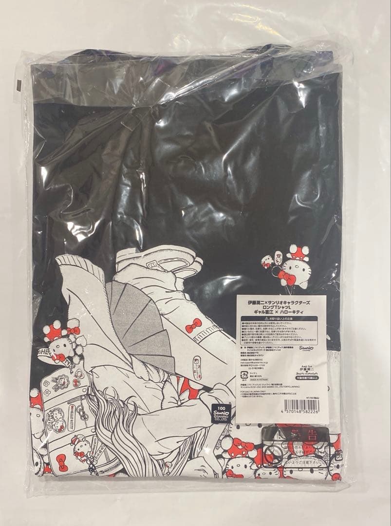 伊藤潤二 サンリオ Tシャツ ギャル富江 ハローキティ Lサイズ
