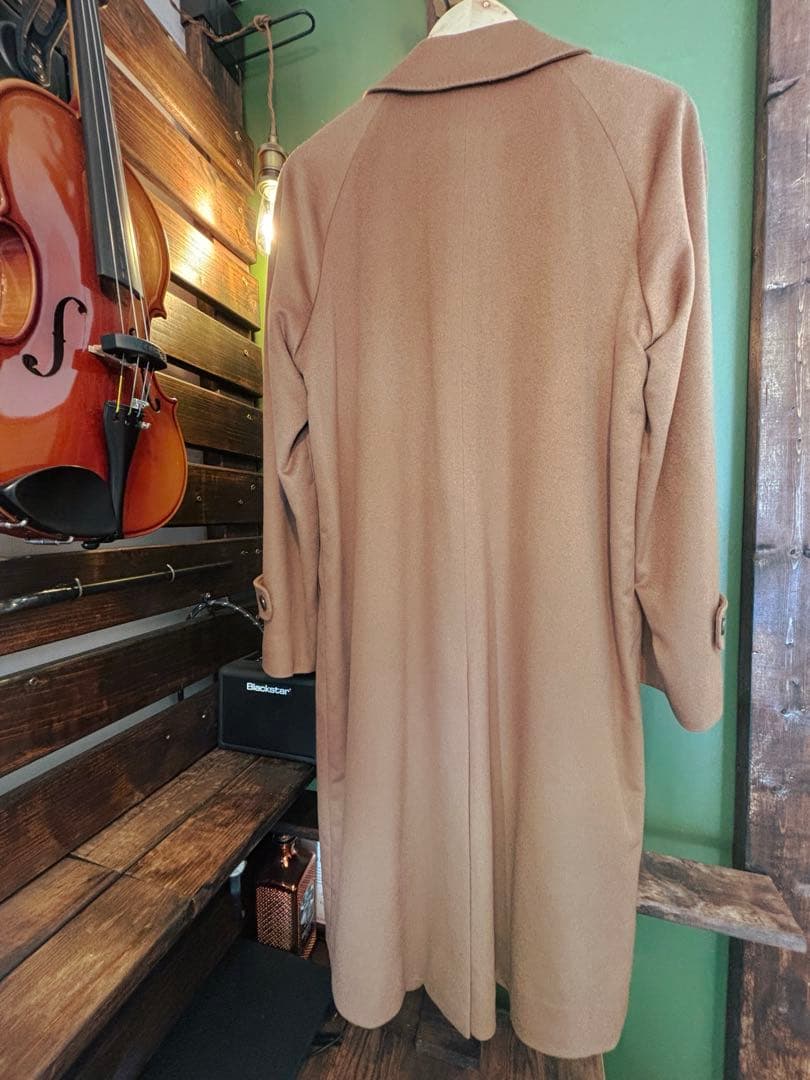 【カシミヤ100％】ロングコート　キャメル