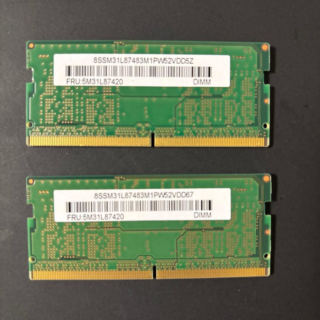 ラ*会様 Micron DDR5 5600 8G✖︎2枚 ノートPC用　中古