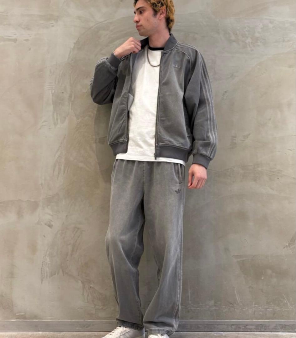 新品 XL】アディダス ルーズ デニム ブラック ウォッシュ ジャケット　SST