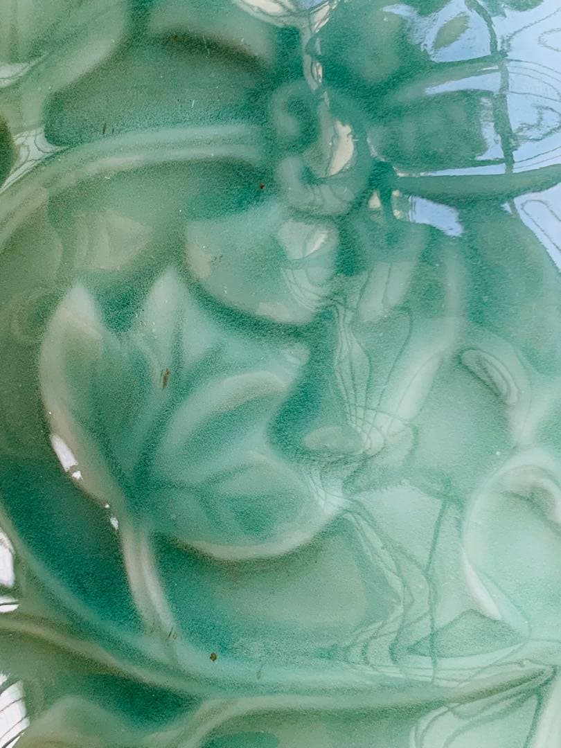 中国清時代豆青釉花瓶