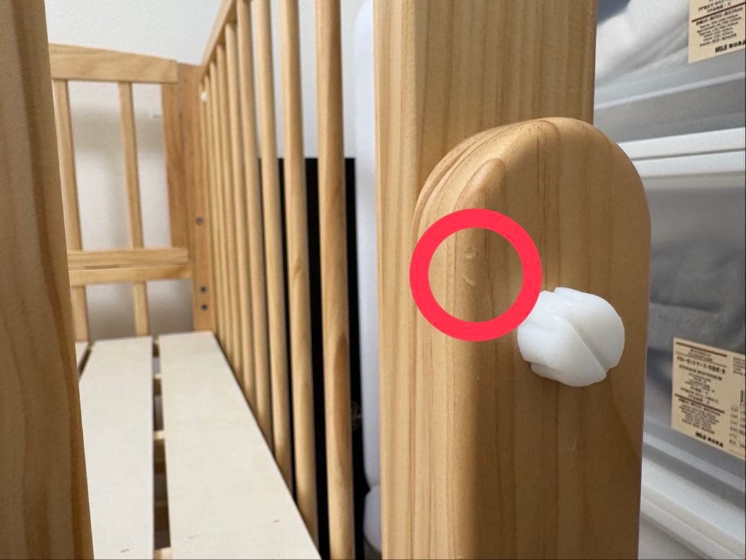 今年5月購入品 ベビーベッド 大和屋 ノモック Wオープンハイタイプ ミニ