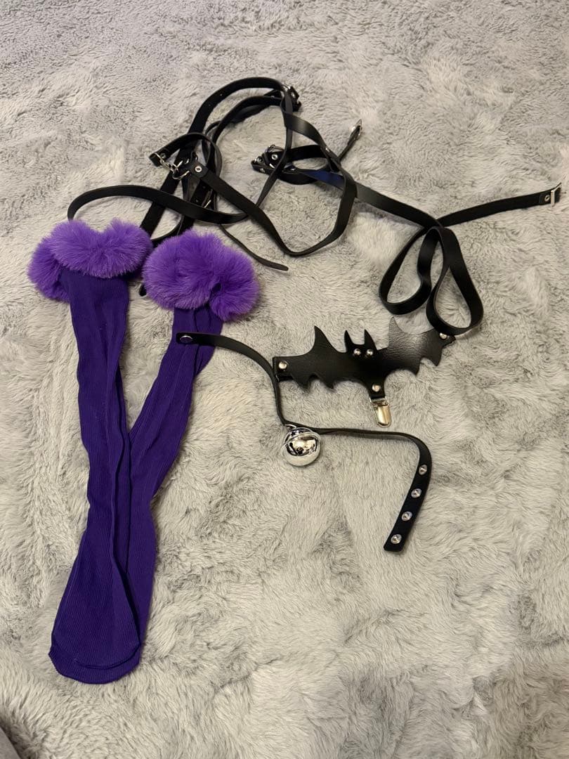 新品紫色フード付きボディスーツ キャラクター衣装 ゲンガー ポケモン