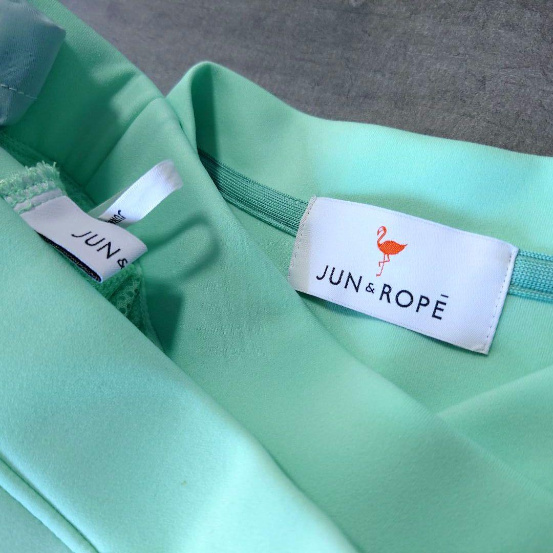 極美品 JUN&ROPE' GOLF ダンボールニット セットアップ ミント