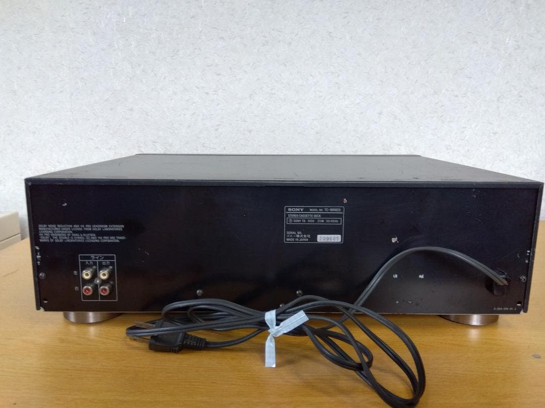 SONY デュアルカセットデッキ TC-WR820
