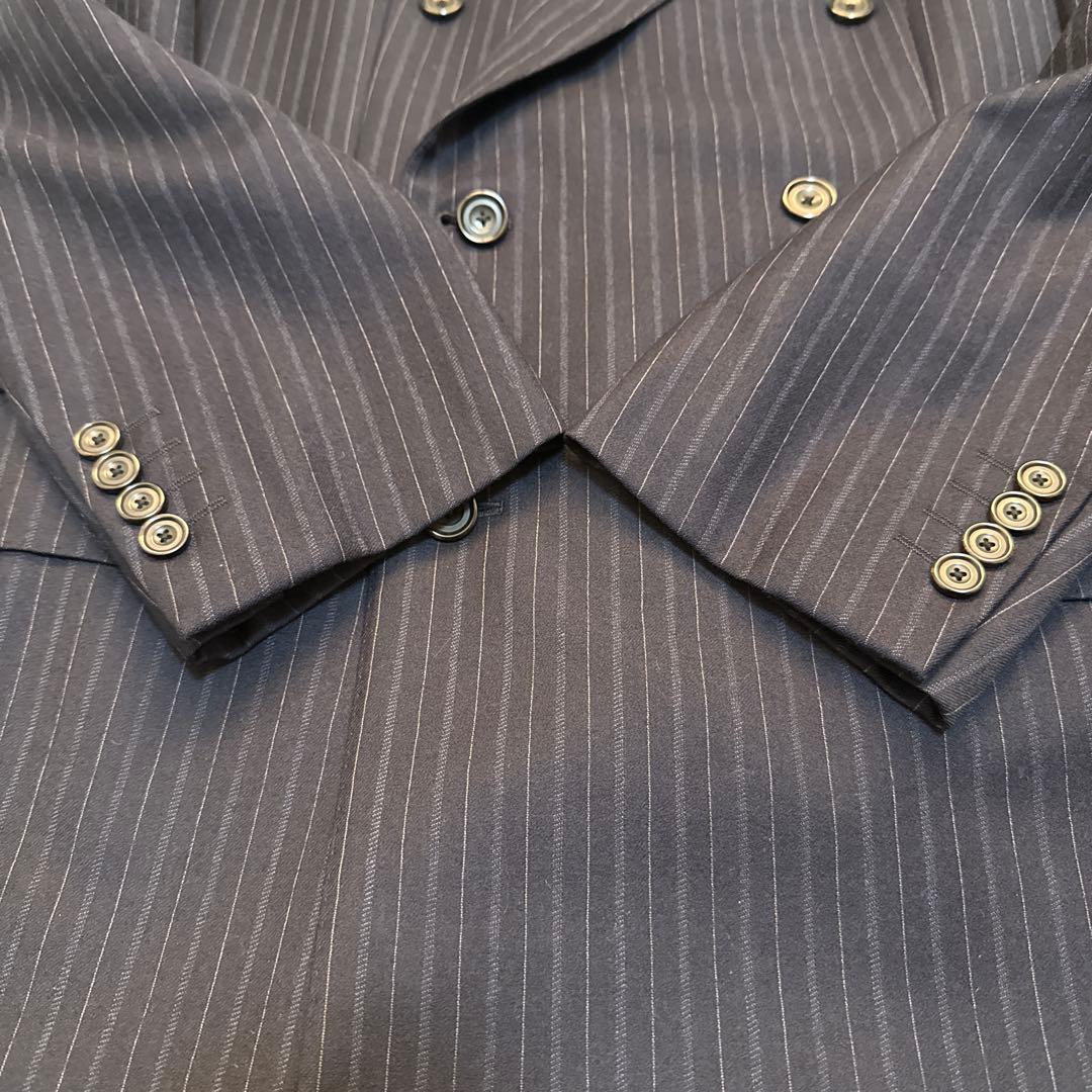 【美品】バーバリーロンドン ダブル スーツセットアップ ストライプ　A6