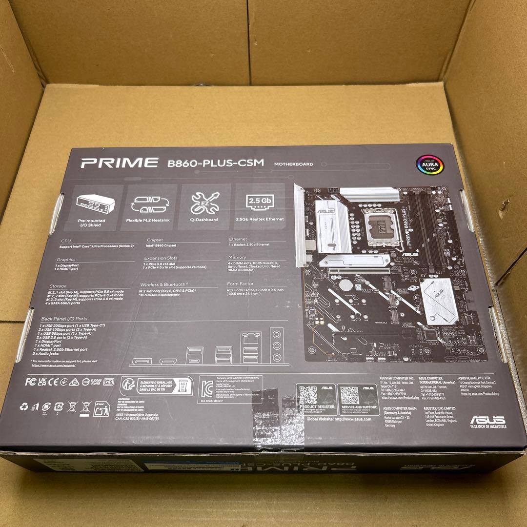 マザーボード ASUS PRIME B860-PLUS-CSM