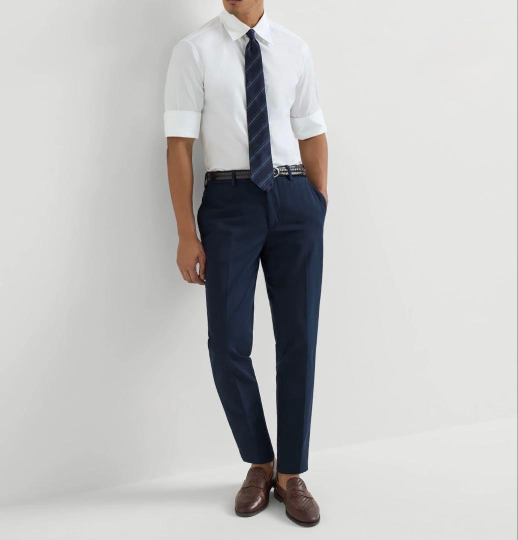 Brunello Cucinelliコットンギャバジントラウザーズ48