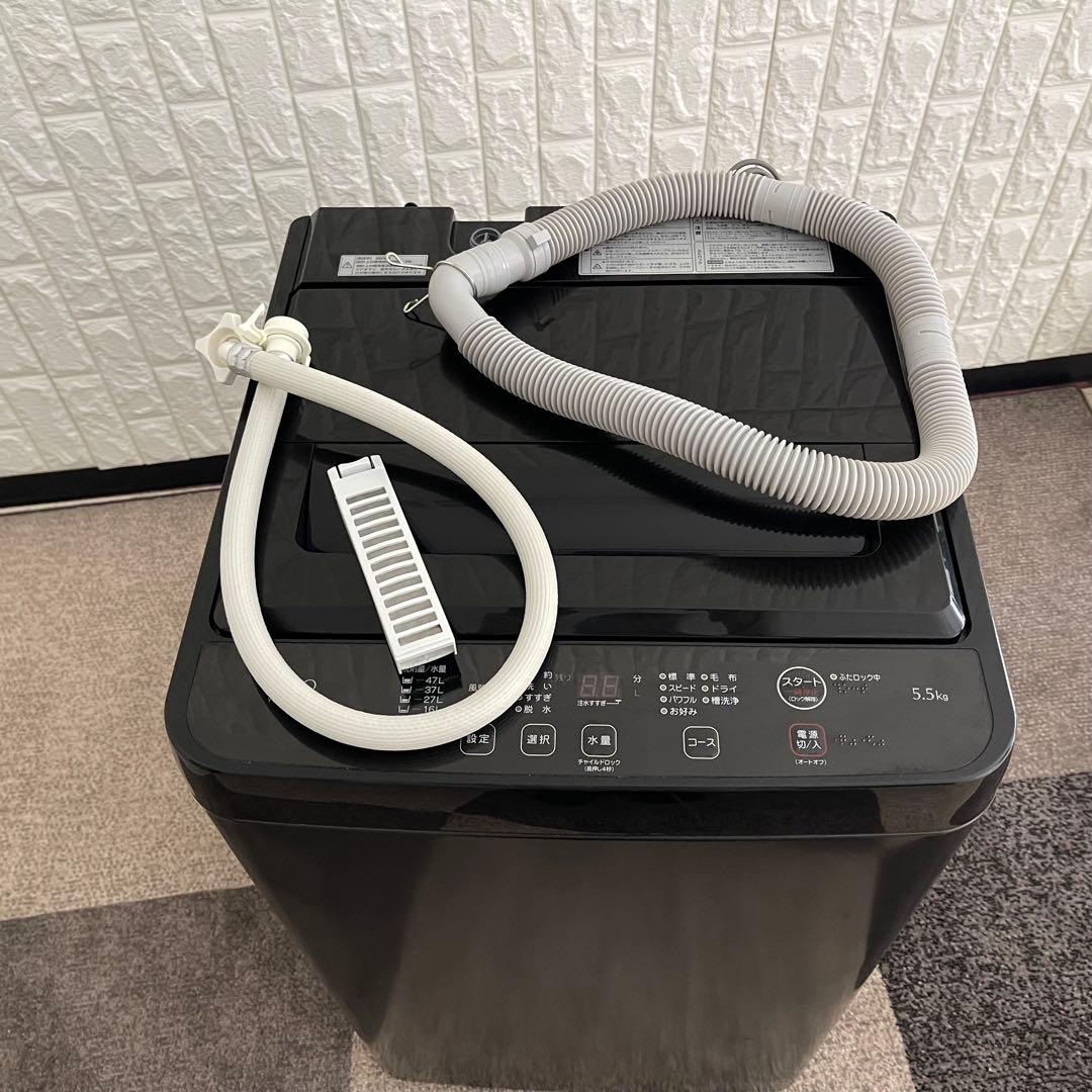 東京23区配送無料✨家電3点セット　ブラック　冷蔵庫　洗濯機　レンジ　美品