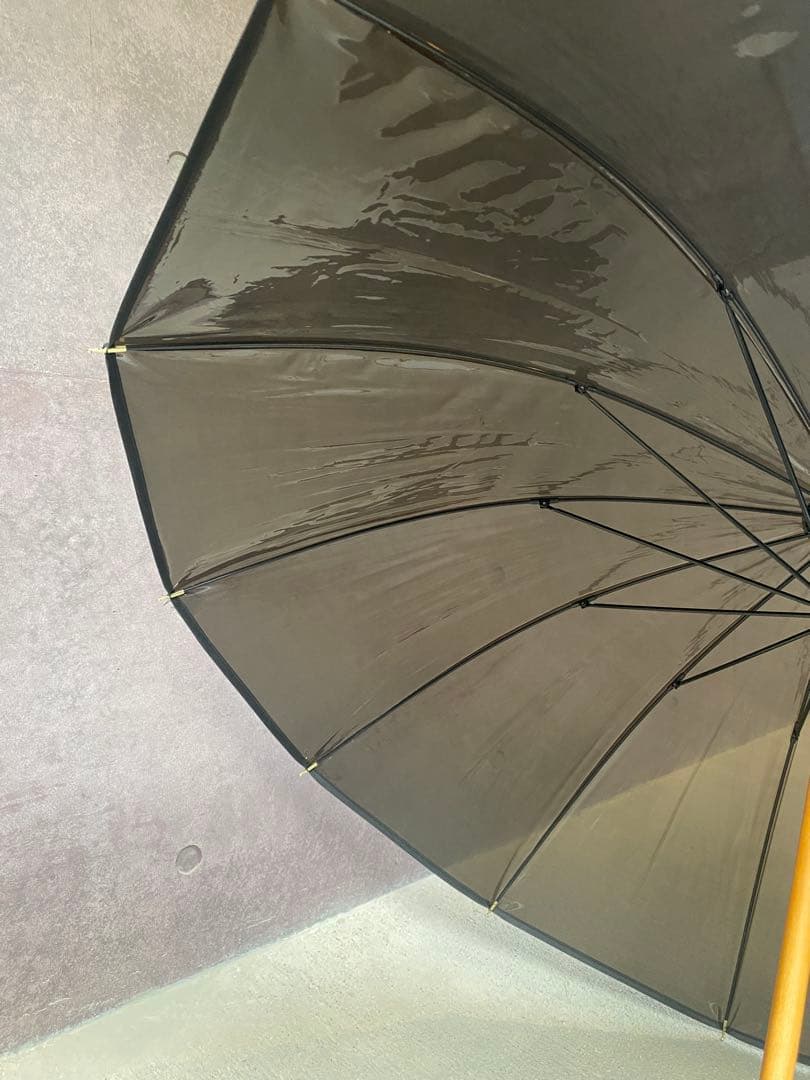 トラディショナルウェザーウェア BAMBOO CLEAR UMBRELLA 黒