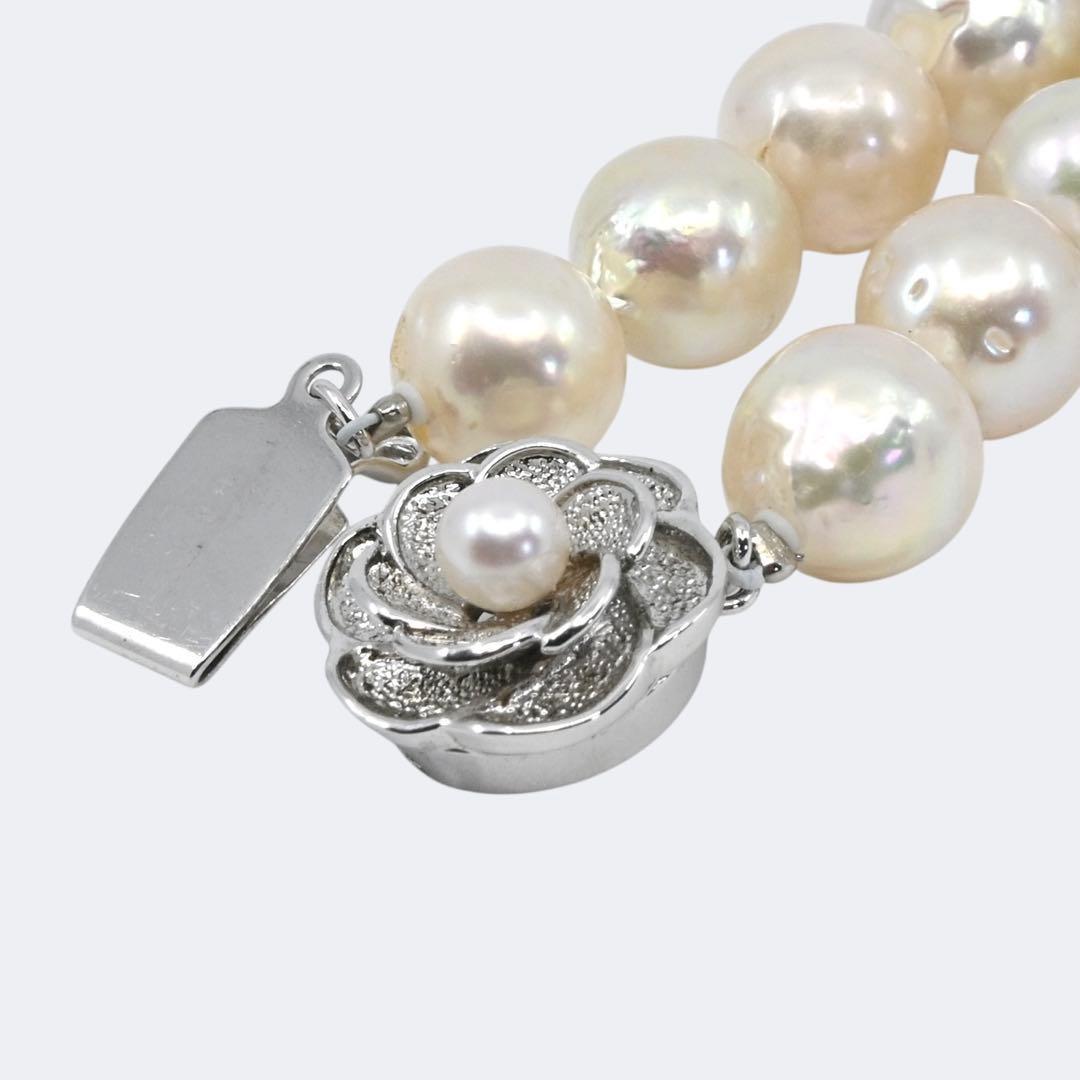 【最高峰】アコヤ　特大　大珠　パール　本真珠　ネックレス　9.5mm