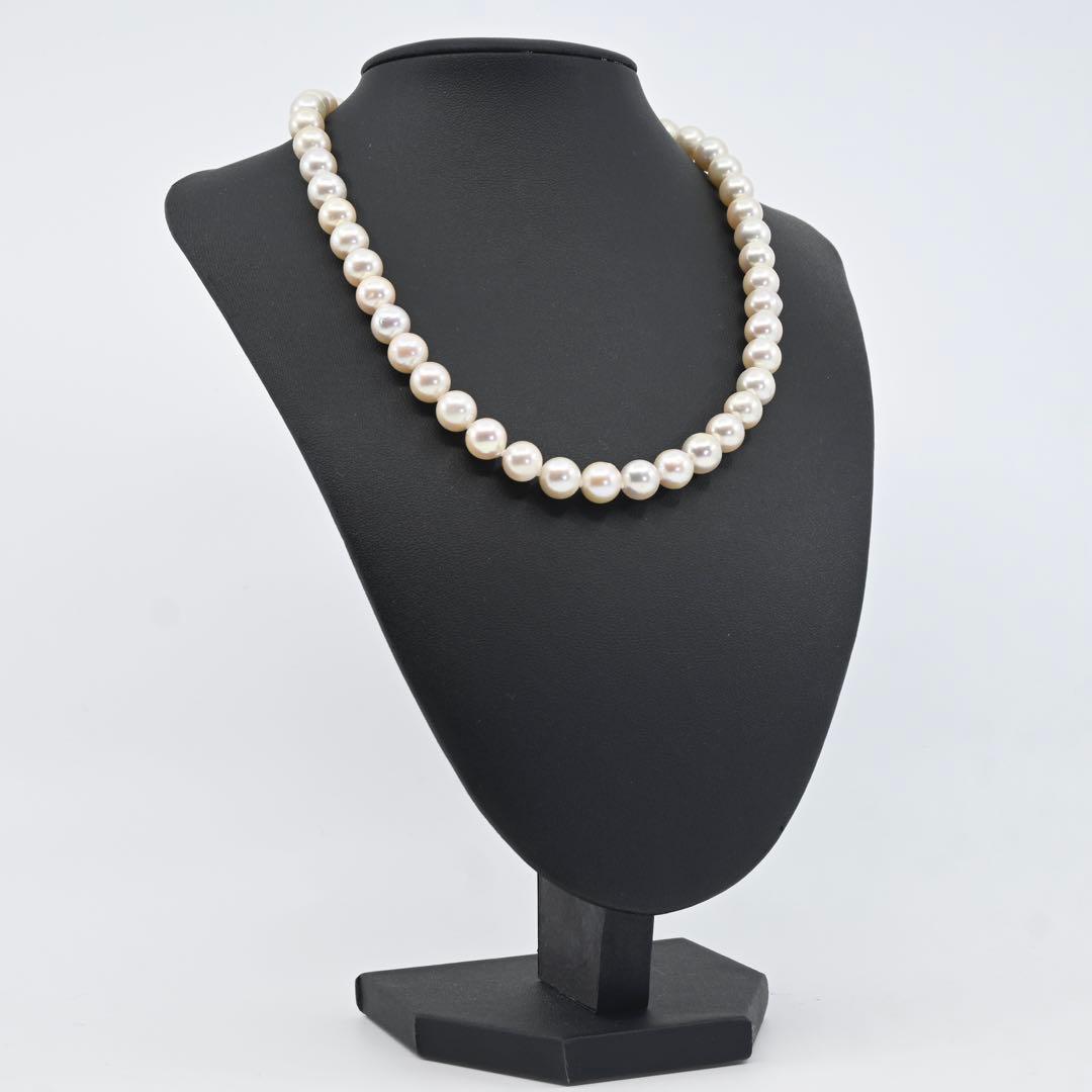 【最高峰】アコヤ　特大　大珠　パール　本真珠　ネックレス　9.5mm