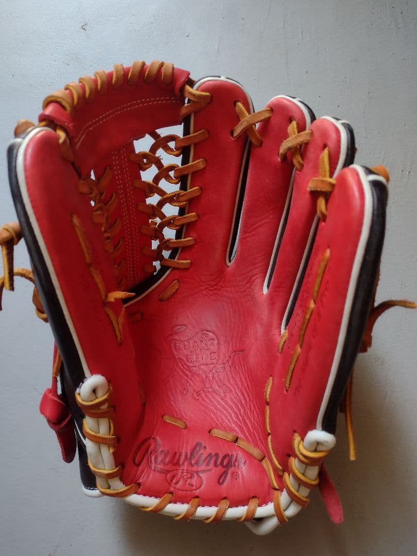 Rawlings 軟式グローブ 黒/赤