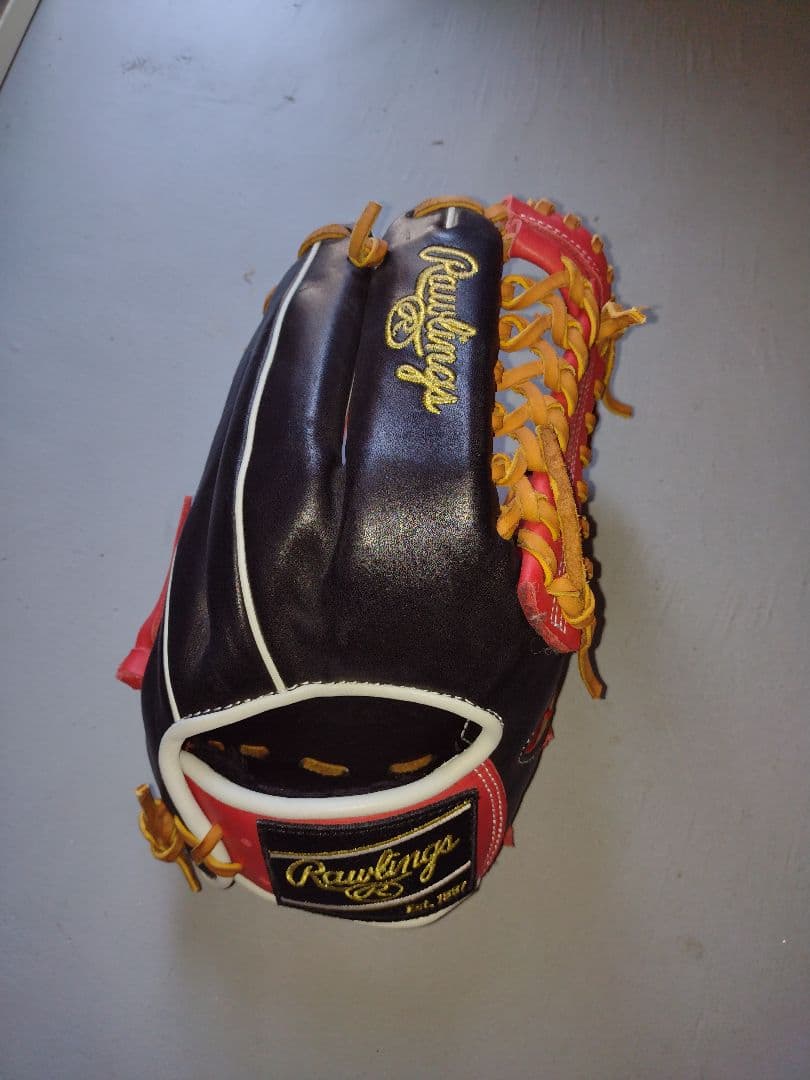 Rawlings 軟式グローブ 黒/赤