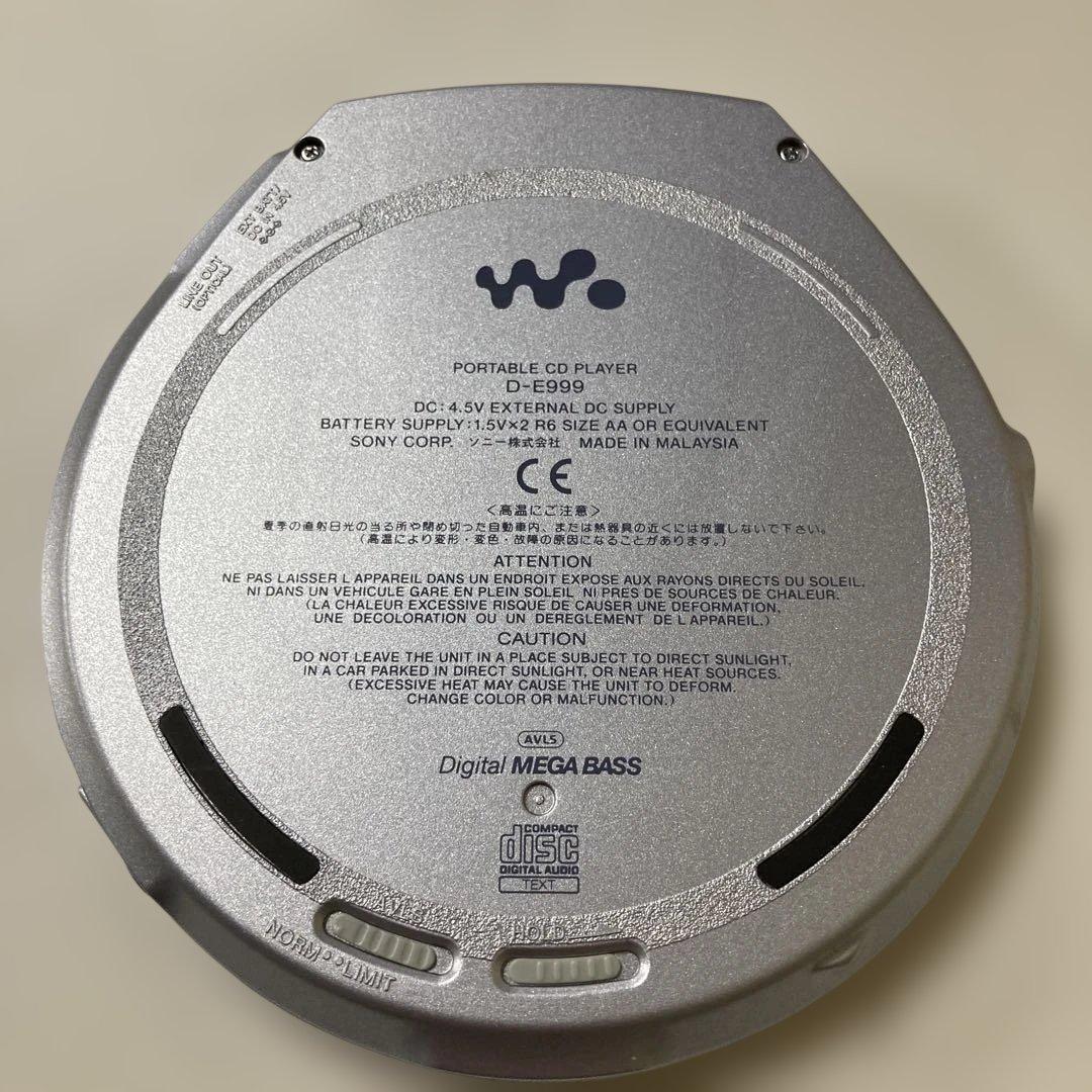 ソニー SONY CDウォークマン D-E999 ポータブルCDプレーヤー