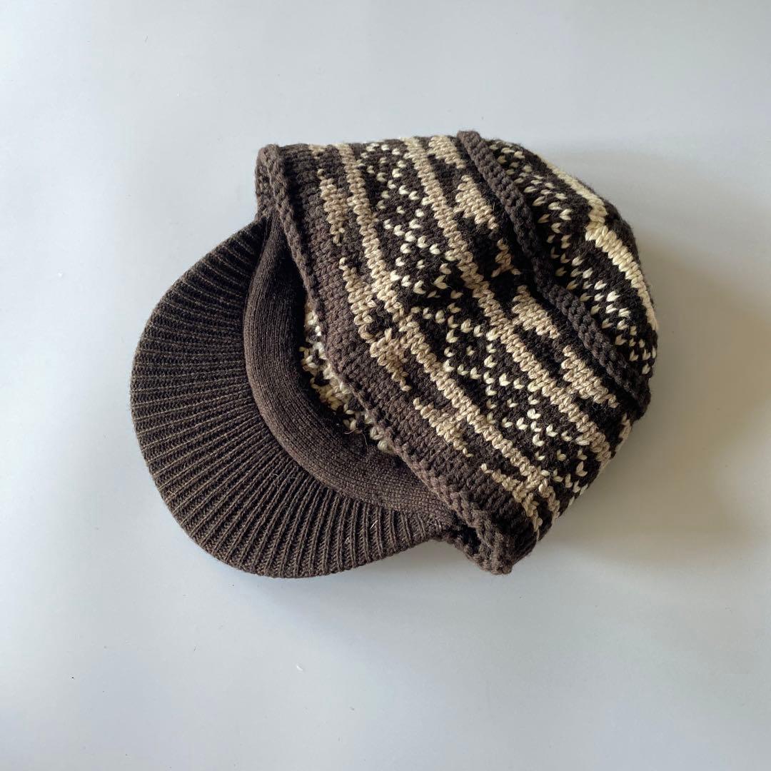 ヨウジヤマモト Yohji Yamamoto ウール ニットキャスケット 帽子