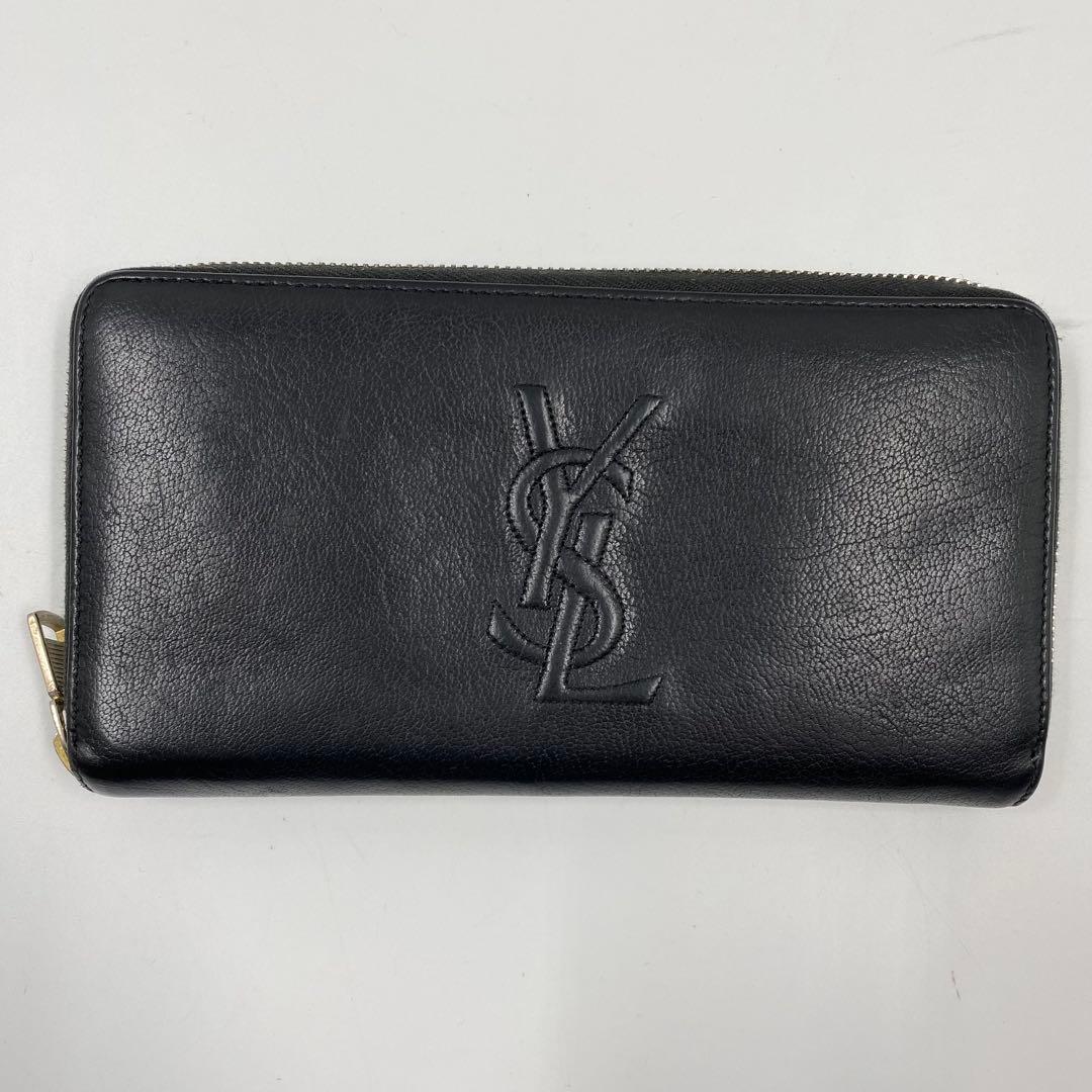 Yves Saint Laurent イヴサンローラン　長財布　ブラック　革