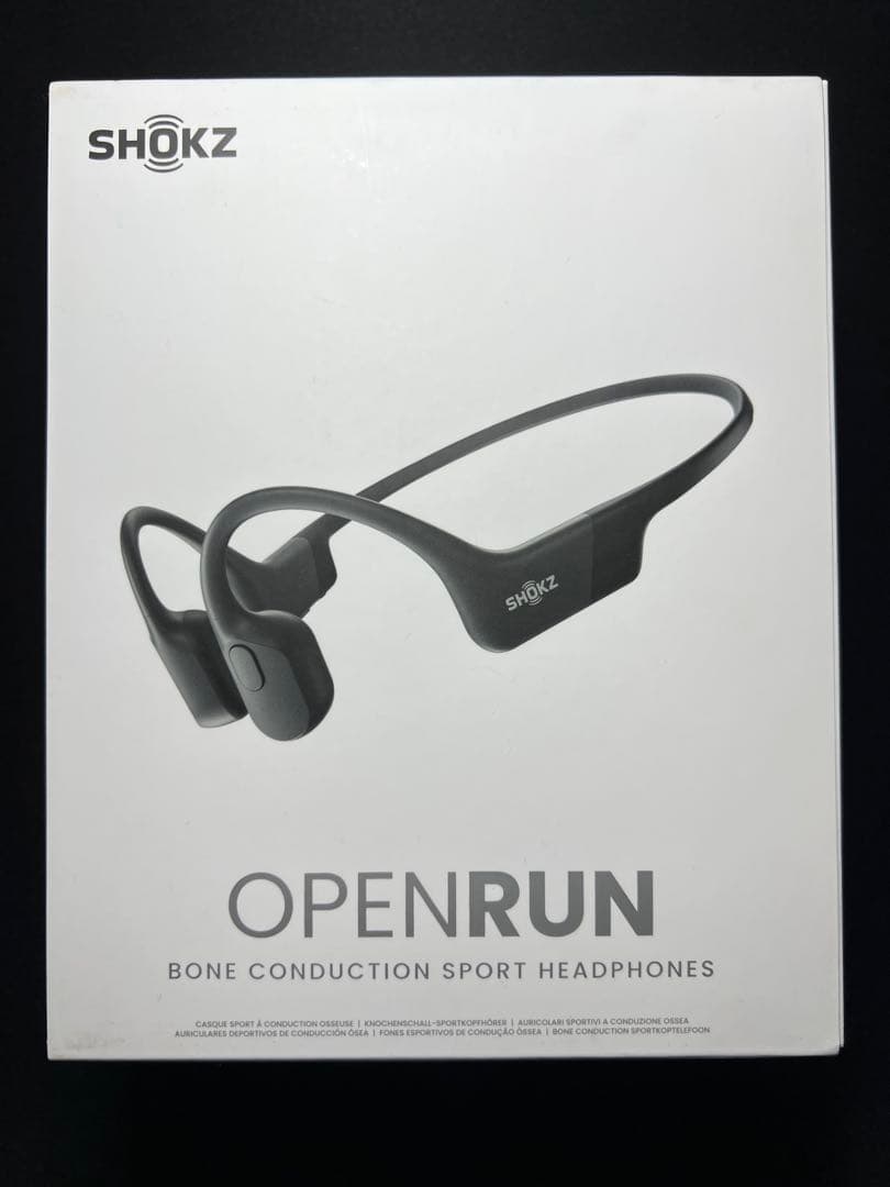 SHOKZ OPENRUN 骨伝導イヤフォン ブラック