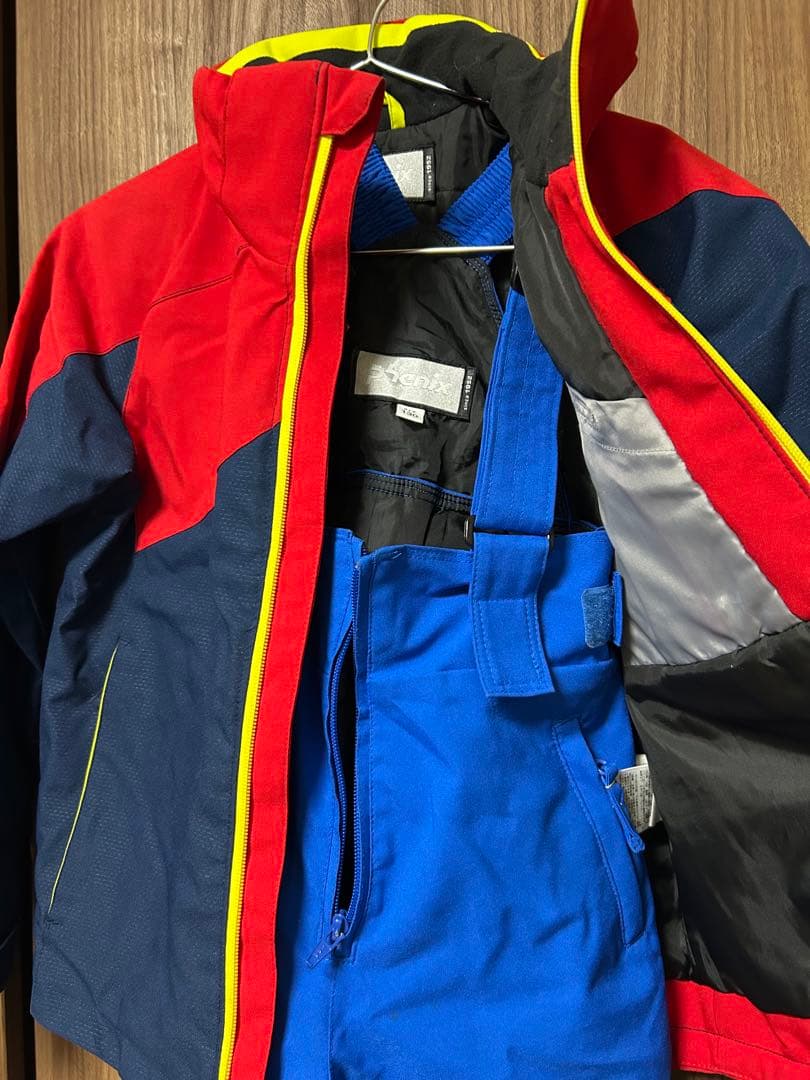 Phenix スキーウェア 赤/青 子ども用