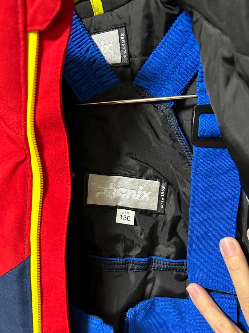 Phenix スキーウェア 赤/青 子ども用