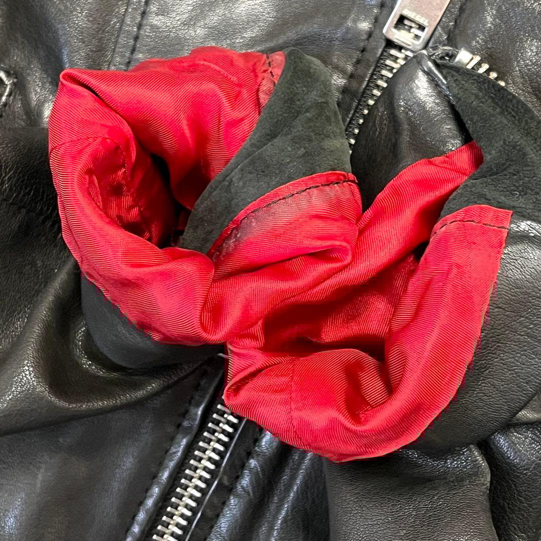 【極美品】ディーゼル シングルライダース ジャケット ラムレザー 羊革