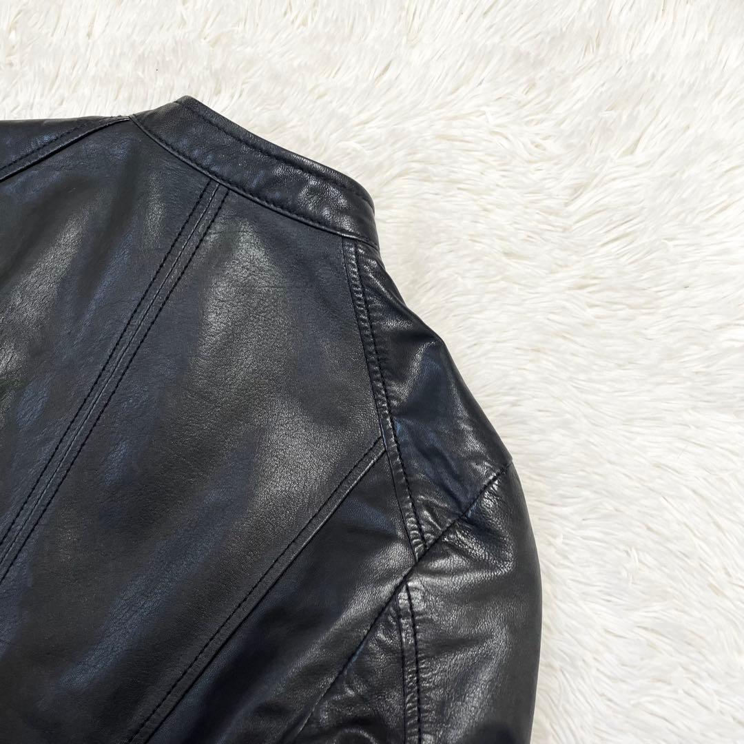 【極美品】ディーゼル シングルライダース ジャケット ラムレザー 羊革