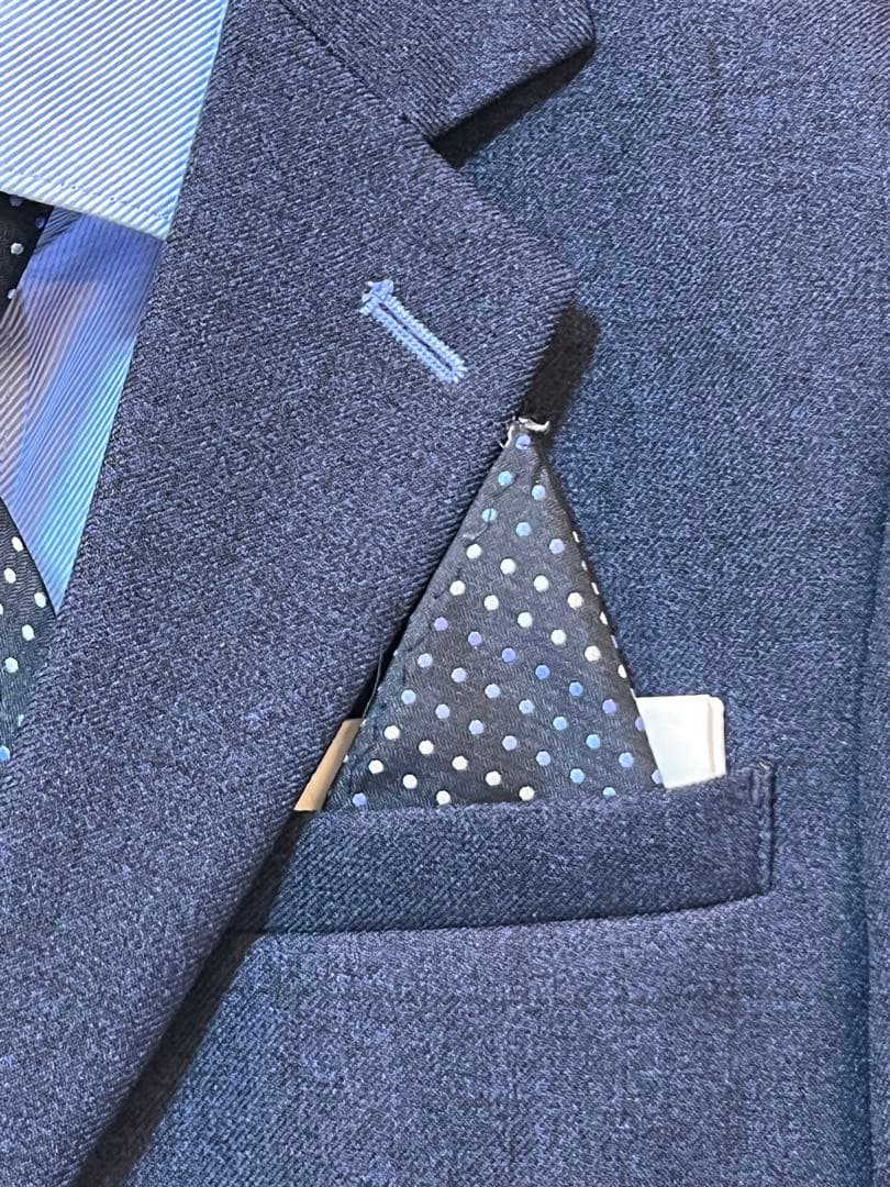 【150㎝ 】waltz by BEAMS DESIGNネイビーチェック スーツ