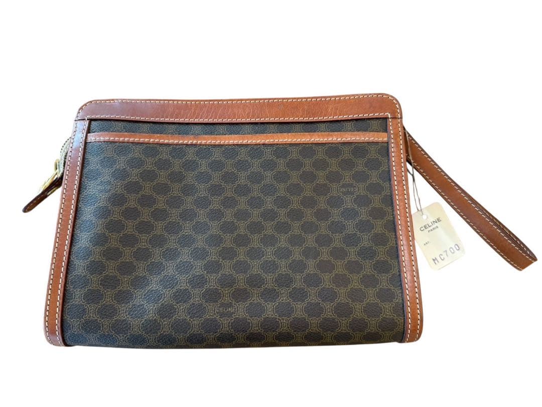 CELINE モノグラム レザー クラッチバッグ